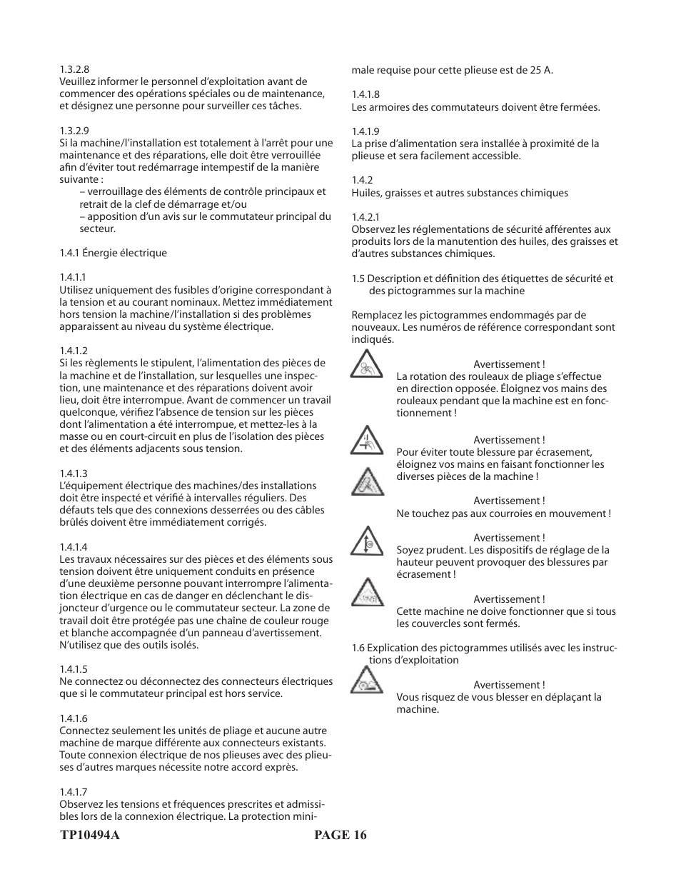Baumfolder Flexifold: 1st Station (from 2005) User Manual | Page 16 / 47