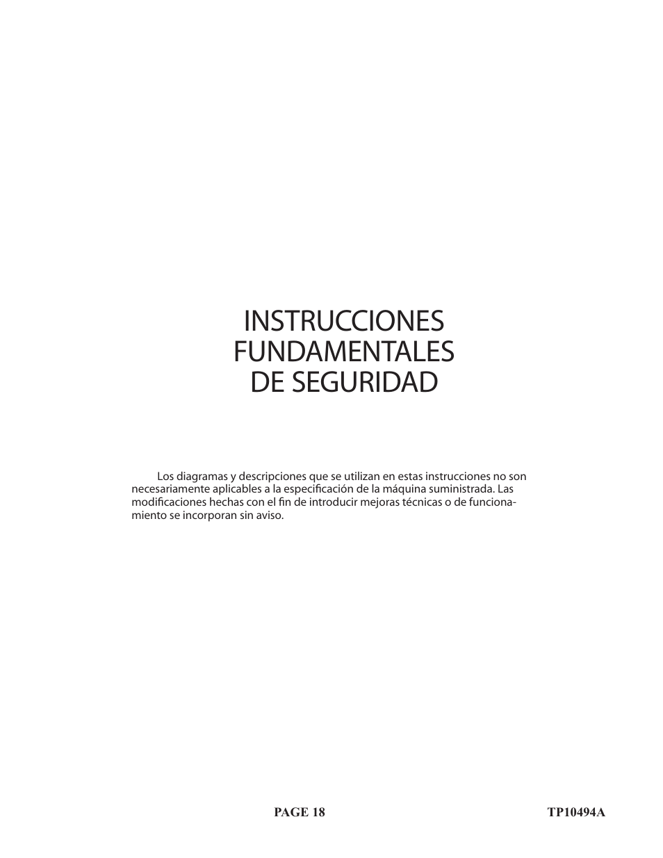 Instrucciones fundamentales de seguridad | Baumfolder Flexifold: 1st Station (from 2005) User Manual | Page 18 / 47