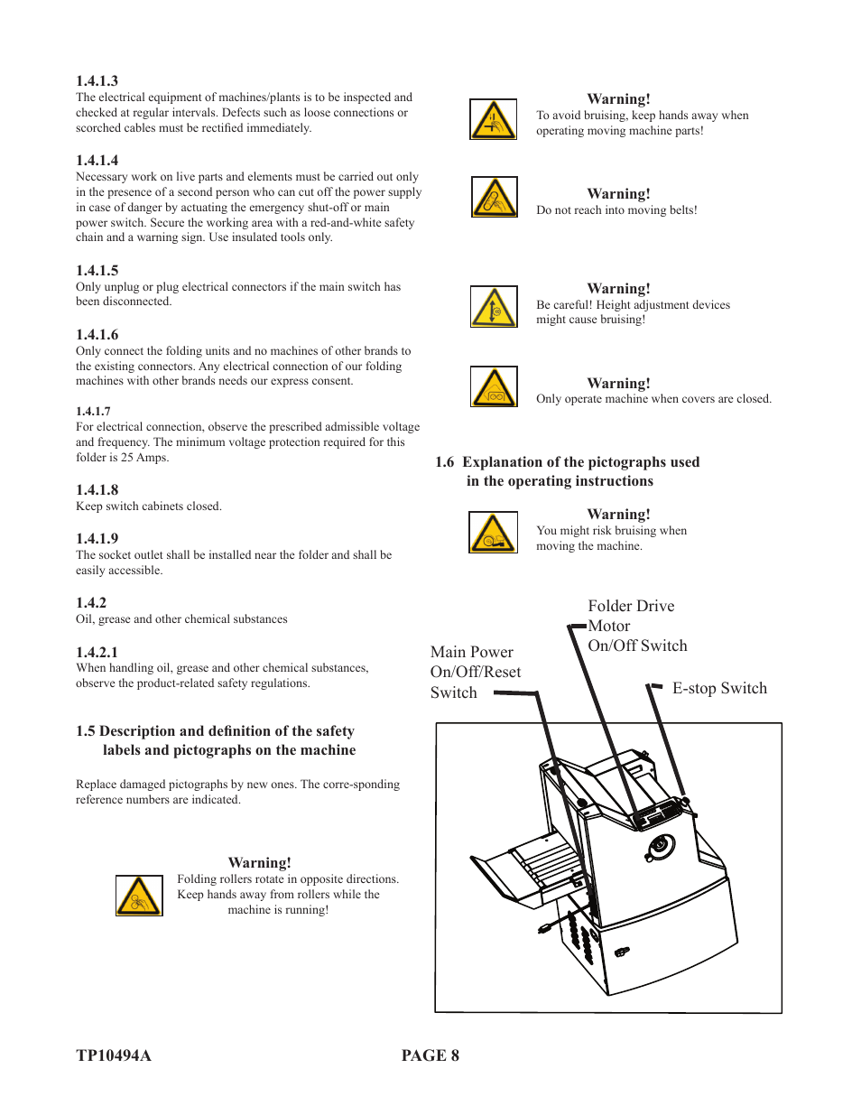 Baumfolder Flexifold: 1st Station (from 2005) User Manual | Page 8 / 47