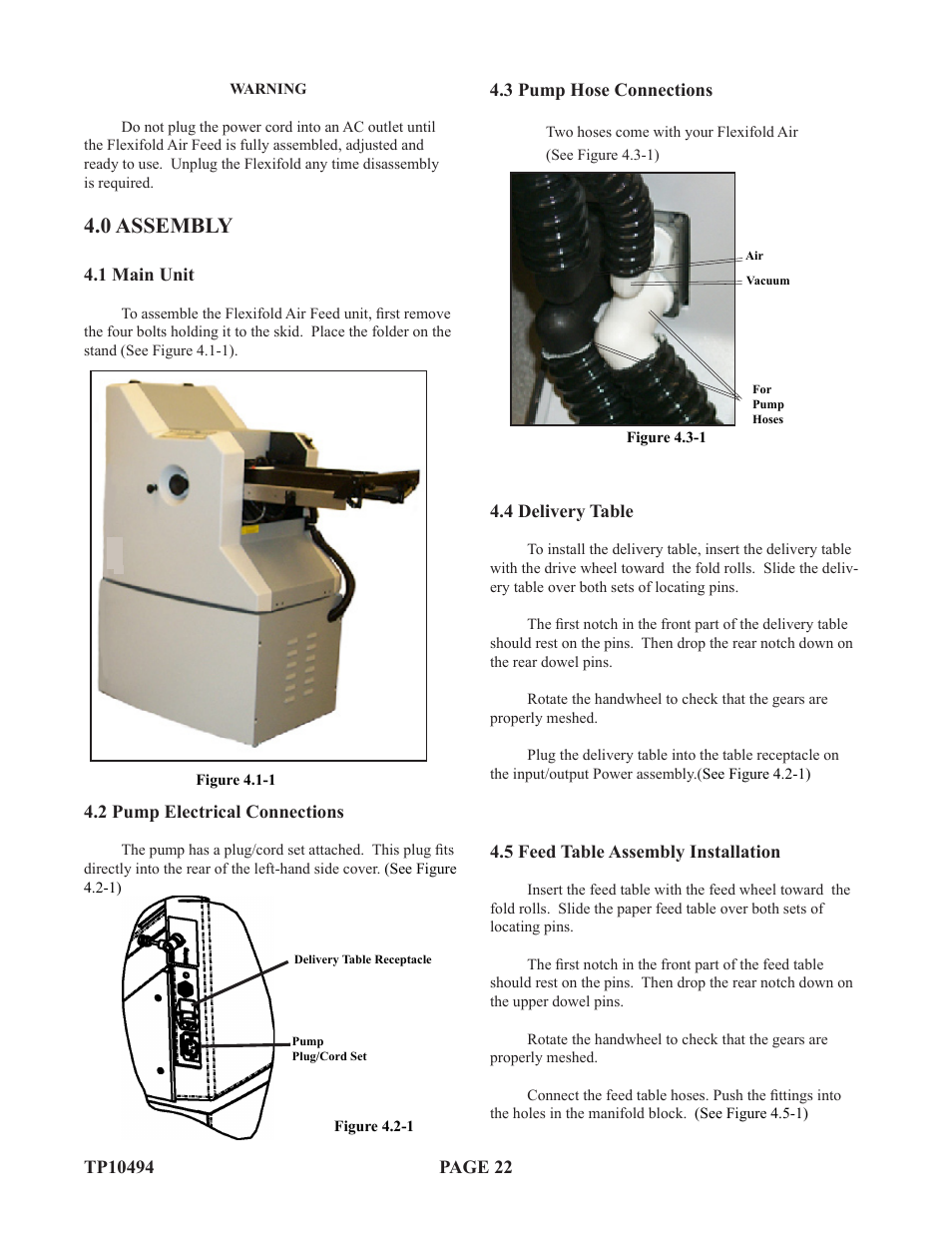 0 assembly | Baumfolder Flexifold: 1st Station (in 2004) User Manual | Page 22 / 46