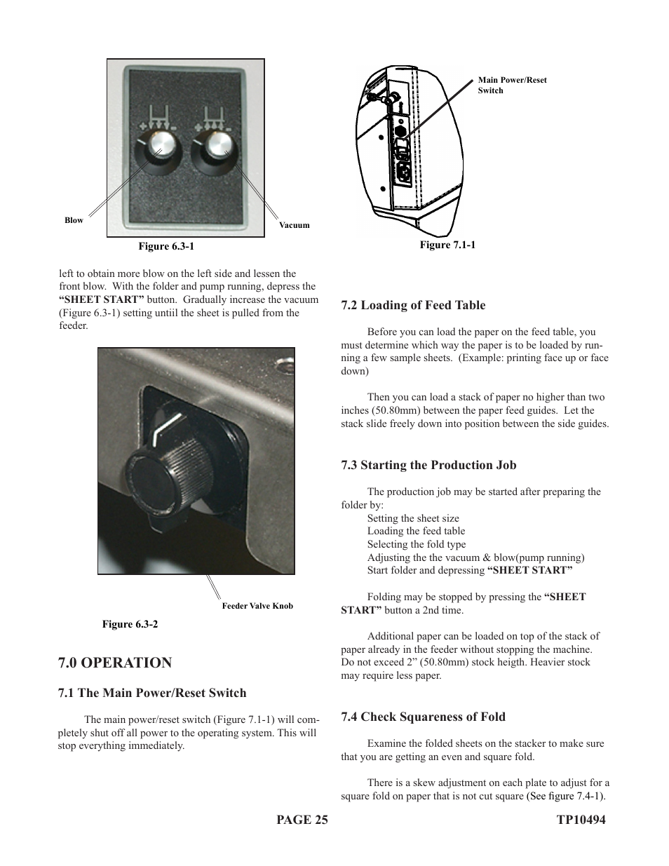 0 operation | Baumfolder Flexifold: 1st Station (in 2004) User Manual | Page 25 / 46