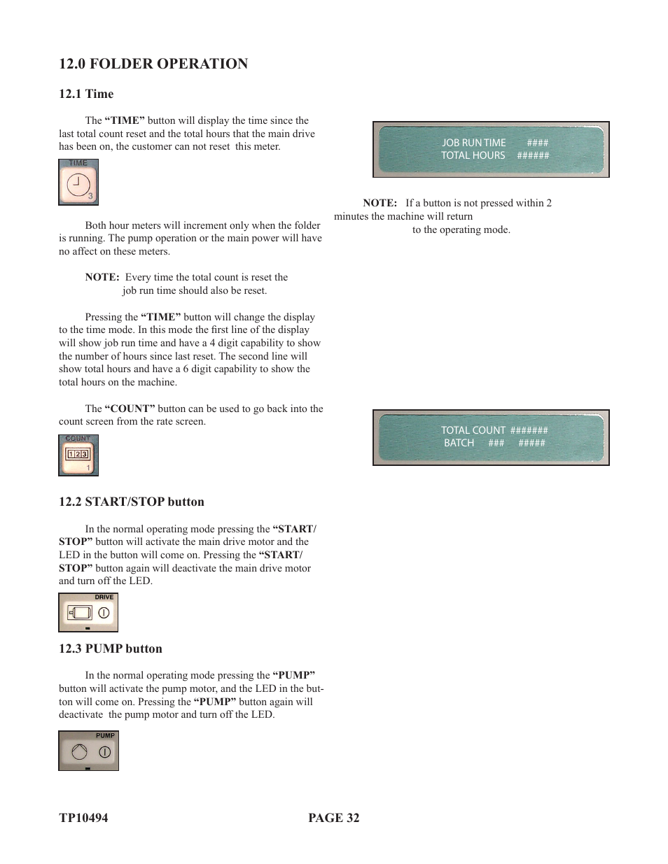 0 folder operation | Baumfolder Flexifold: 1st Station (in 2004) User Manual | Page 32 / 46