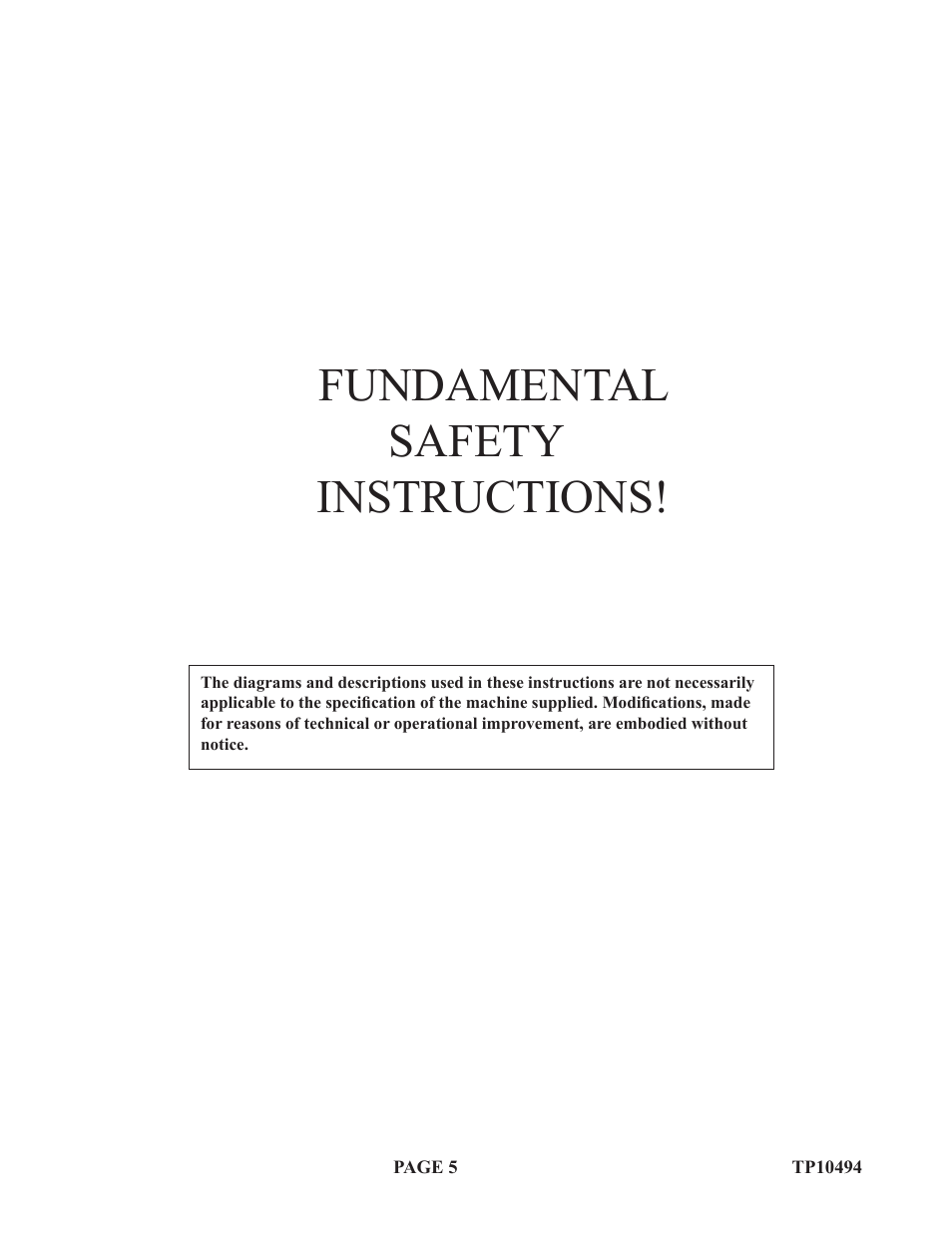 Fundamental safety instructions | Baumfolder Flexifold: 1st Station (in 2004) User Manual | Page 5 / 46