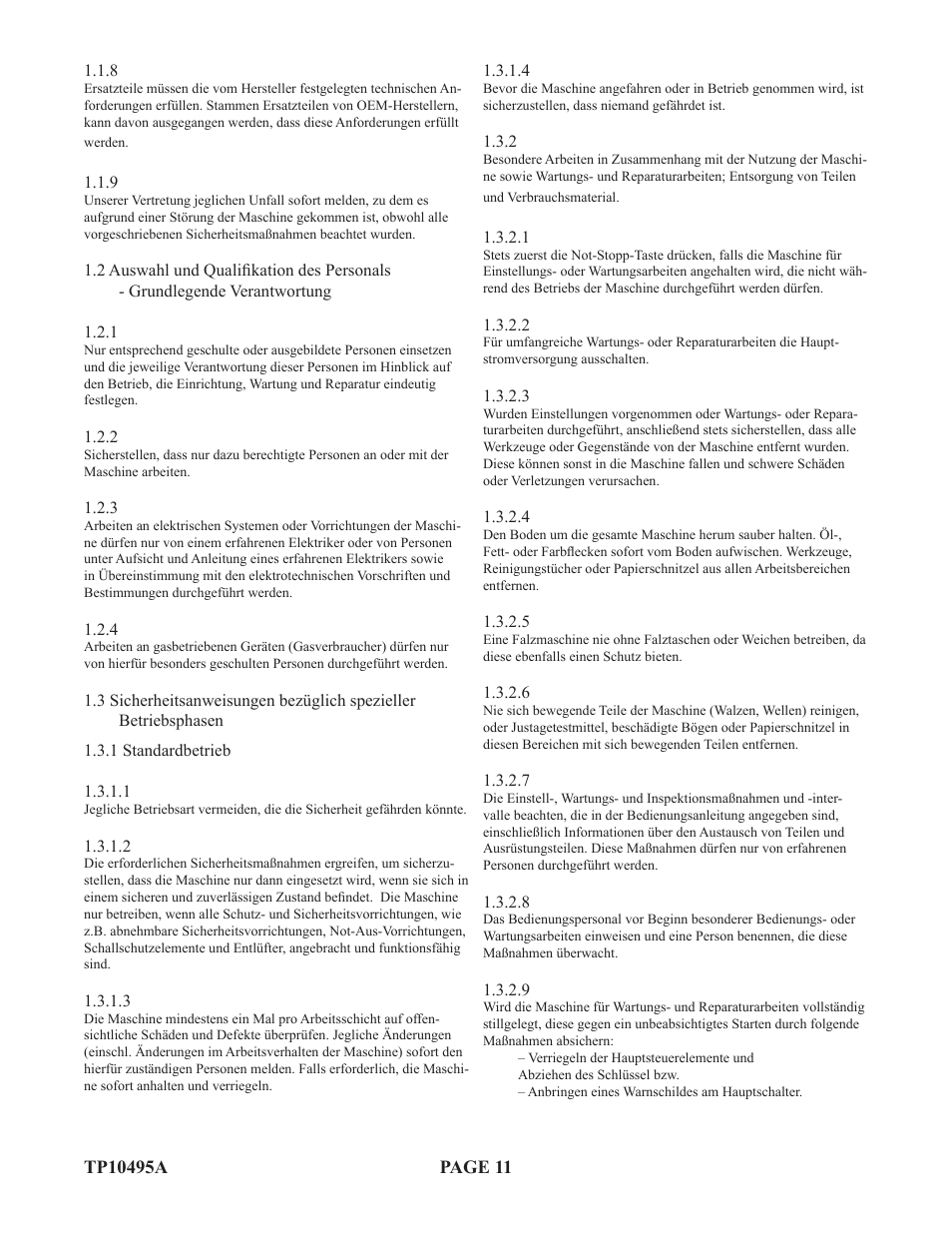 Baumfolder Flexifold: 2st Station (from 2005) User Manual | Page 11 / 43