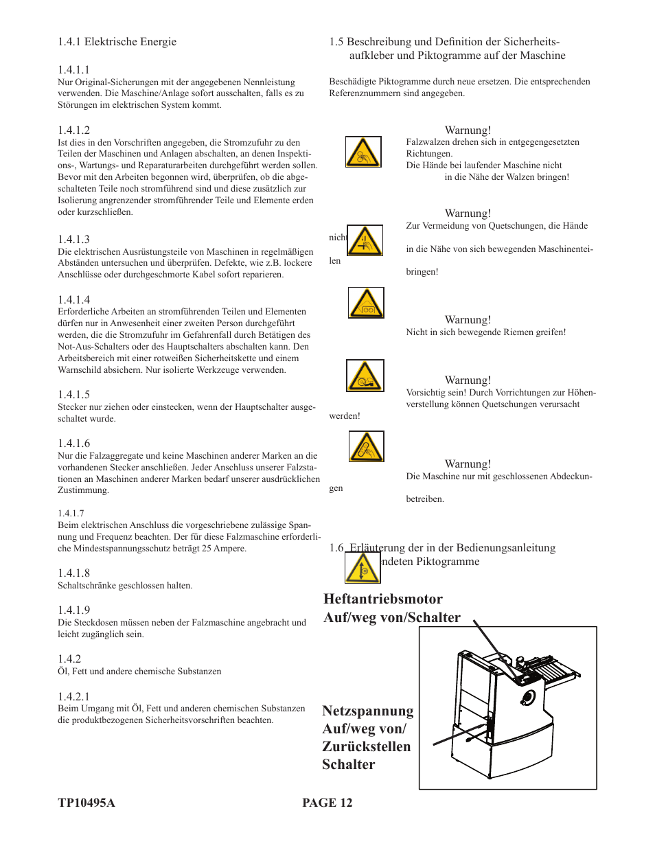Baumfolder Flexifold: 2st Station (from 2005) User Manual | Page 12 / 43