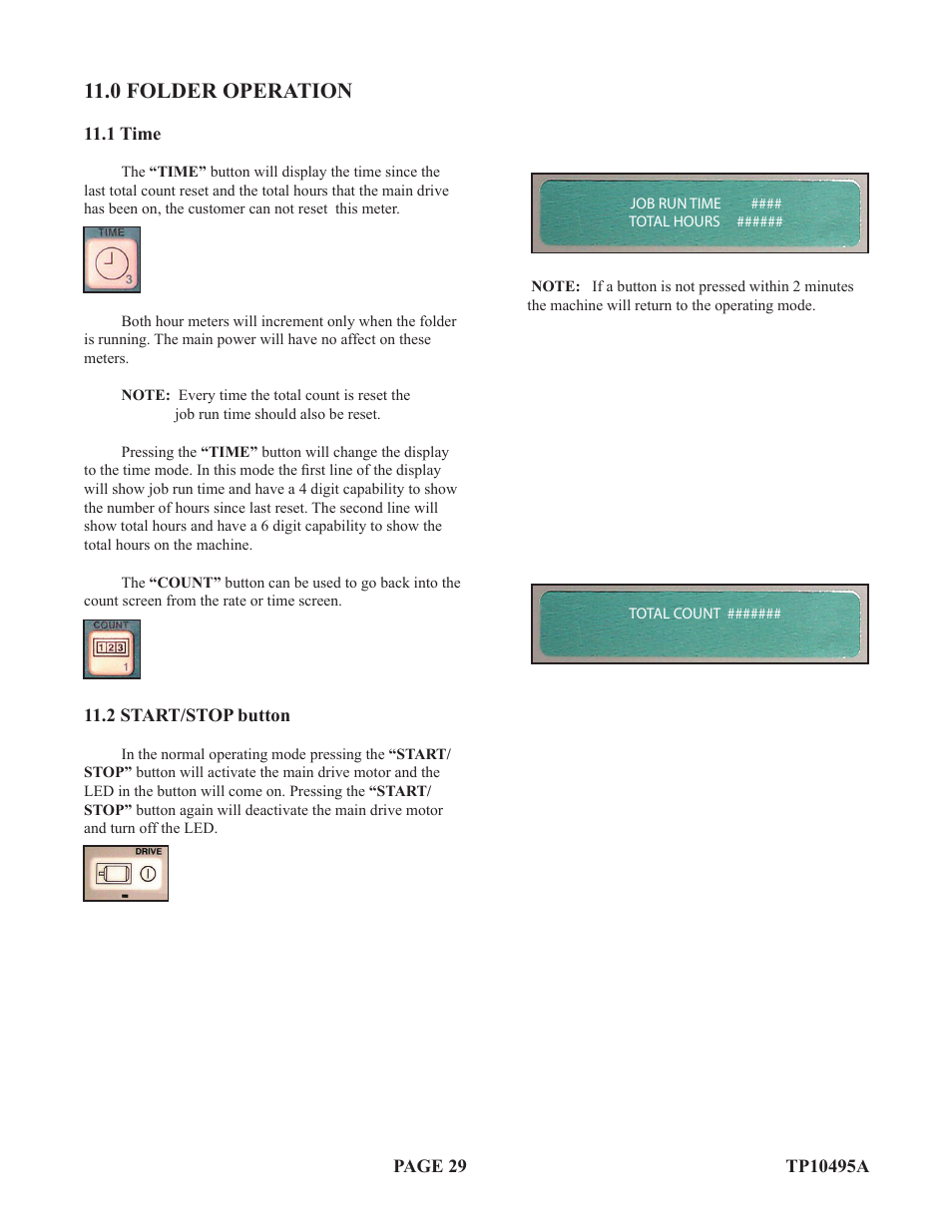 0 folder operation | Baumfolder Flexifold: 2st Station (from 2005) User Manual | Page 29 / 43