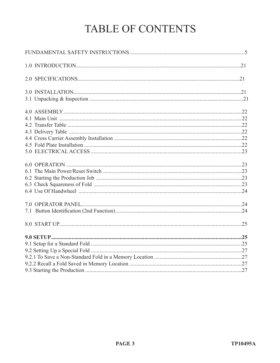 Baumfolder Flexifold: 2st Station (from 2005) User Manual | Page 3 / 43