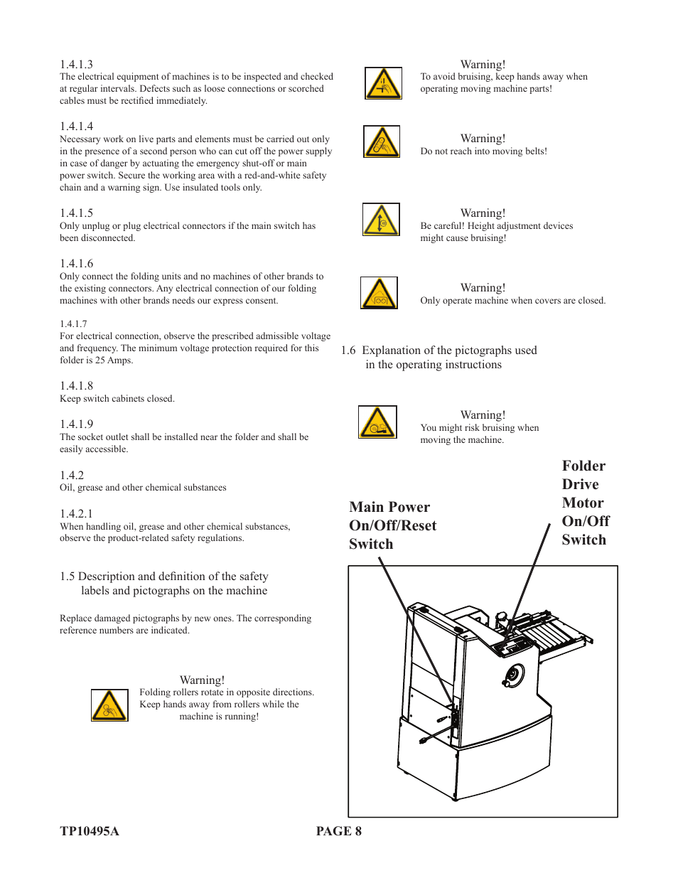Baumfolder Flexifold: 2st Station (from 2005) User Manual | Page 8 / 43