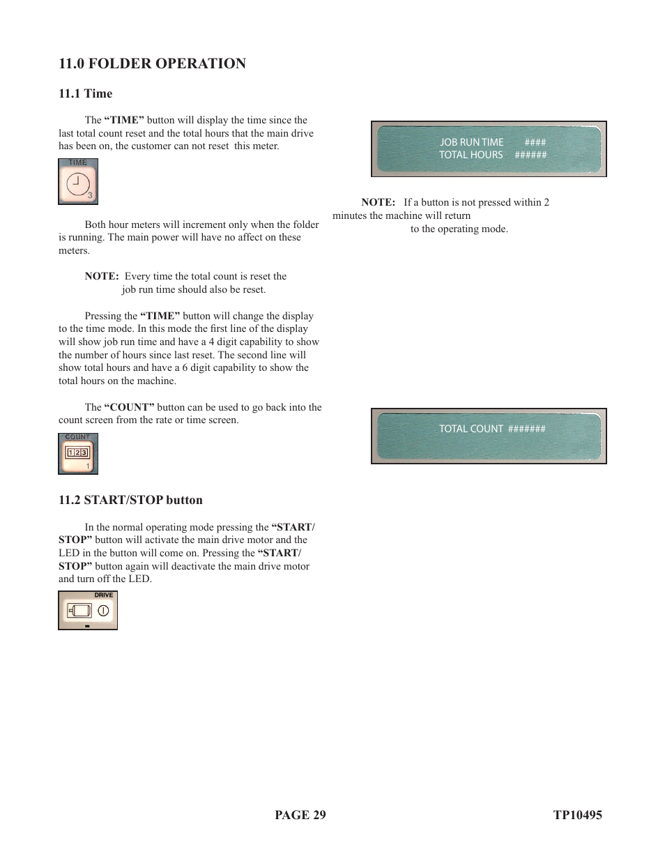 0 folder operation | Baumfolder Flexifold: 2st Station (in 2004) User Manual | Page 29 / 43