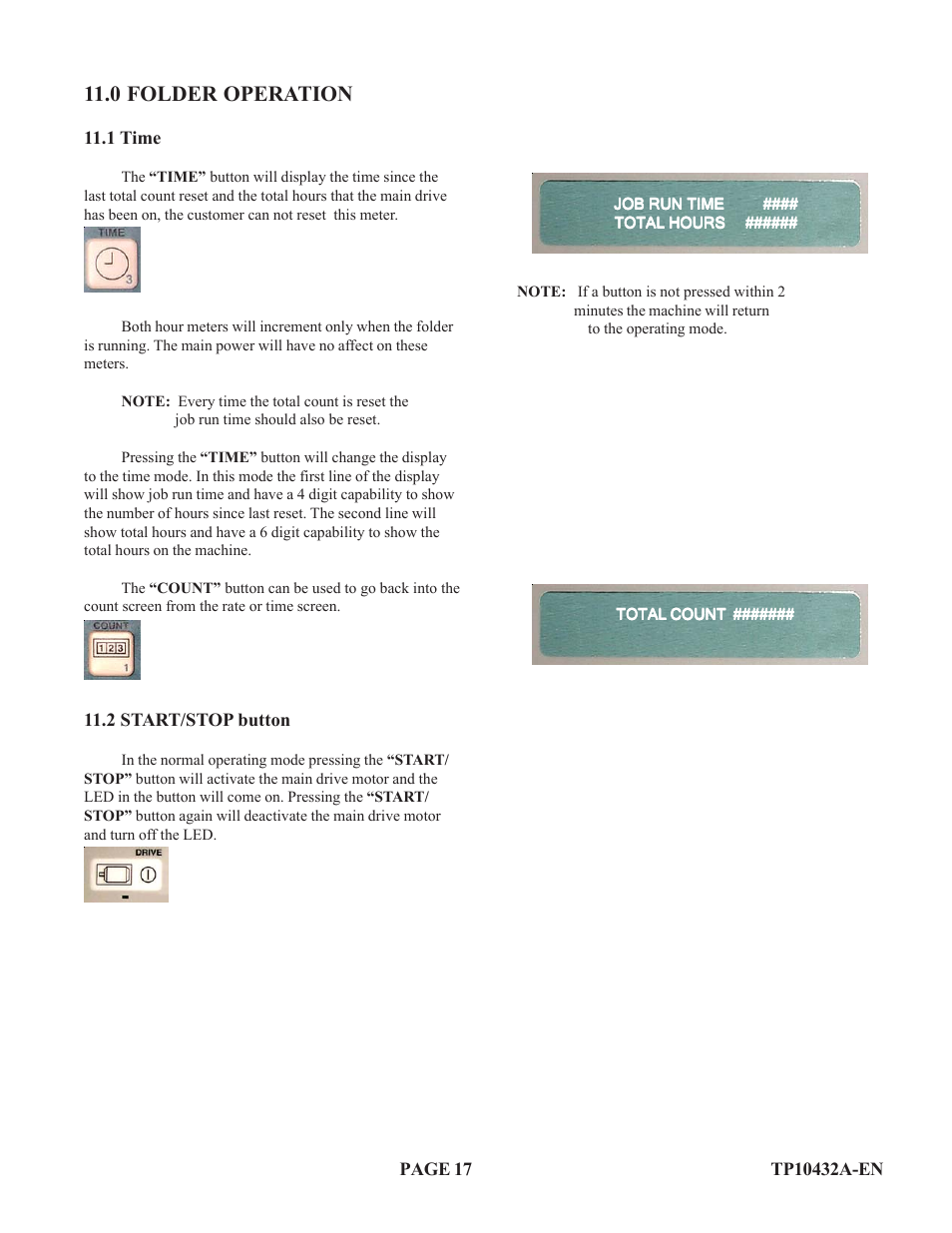 0 folder operation | Baumfolder Flexifold: 2st Station (up to) User Manual | Page 17 / 30