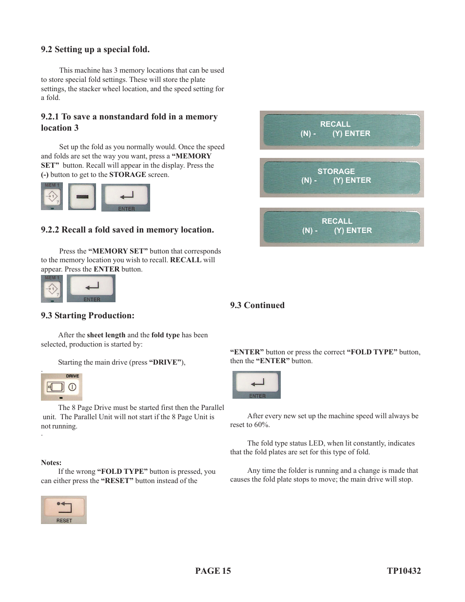 Baumfolder Flexifold: 8-Page (from 2003 thru 2005) User Manual | Page 15 / 30
