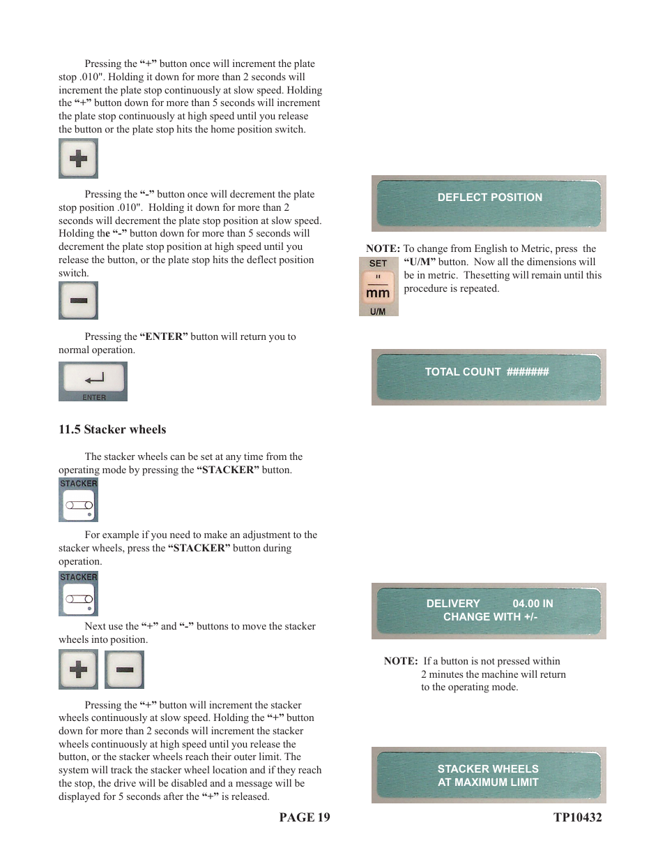 Baumfolder Flexifold: 8-Page (from 2003 thru 2005) User Manual | Page 19 / 30