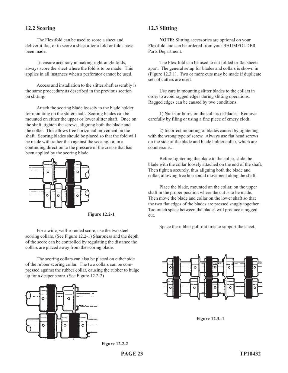 Baumfolder Flexifold: 8-Page (from 2003 thru 2005) User Manual | Page 23 / 30