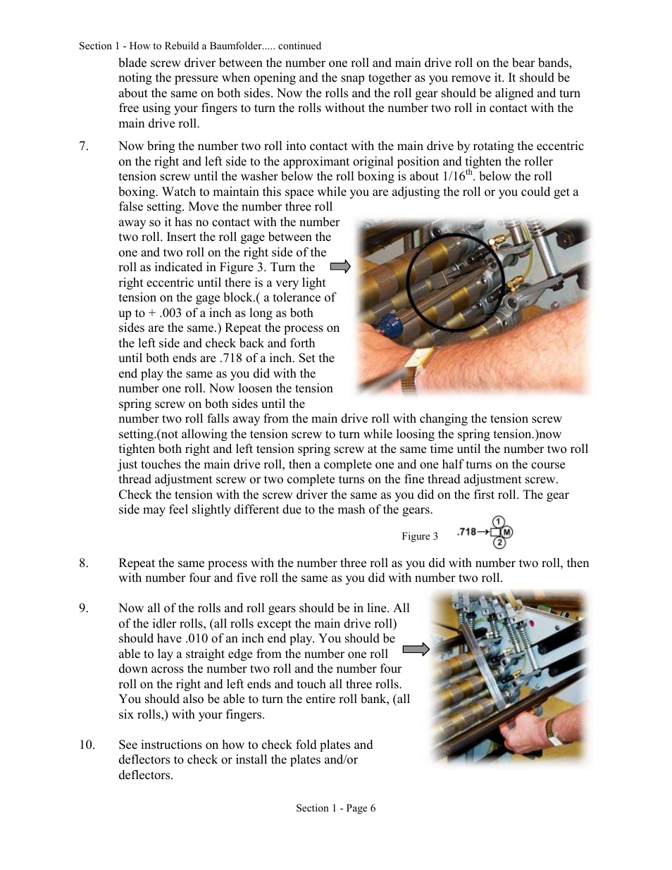 Baumfolder Rebuilding a small, older folder User Manual | Page 6 / 8