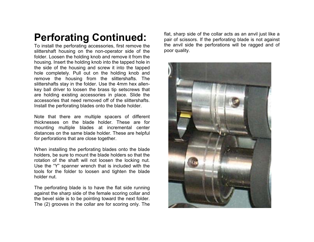 Perforating continued | Baumfolder BAUM20: Perforating instructions User Manual | Page 2 / 3