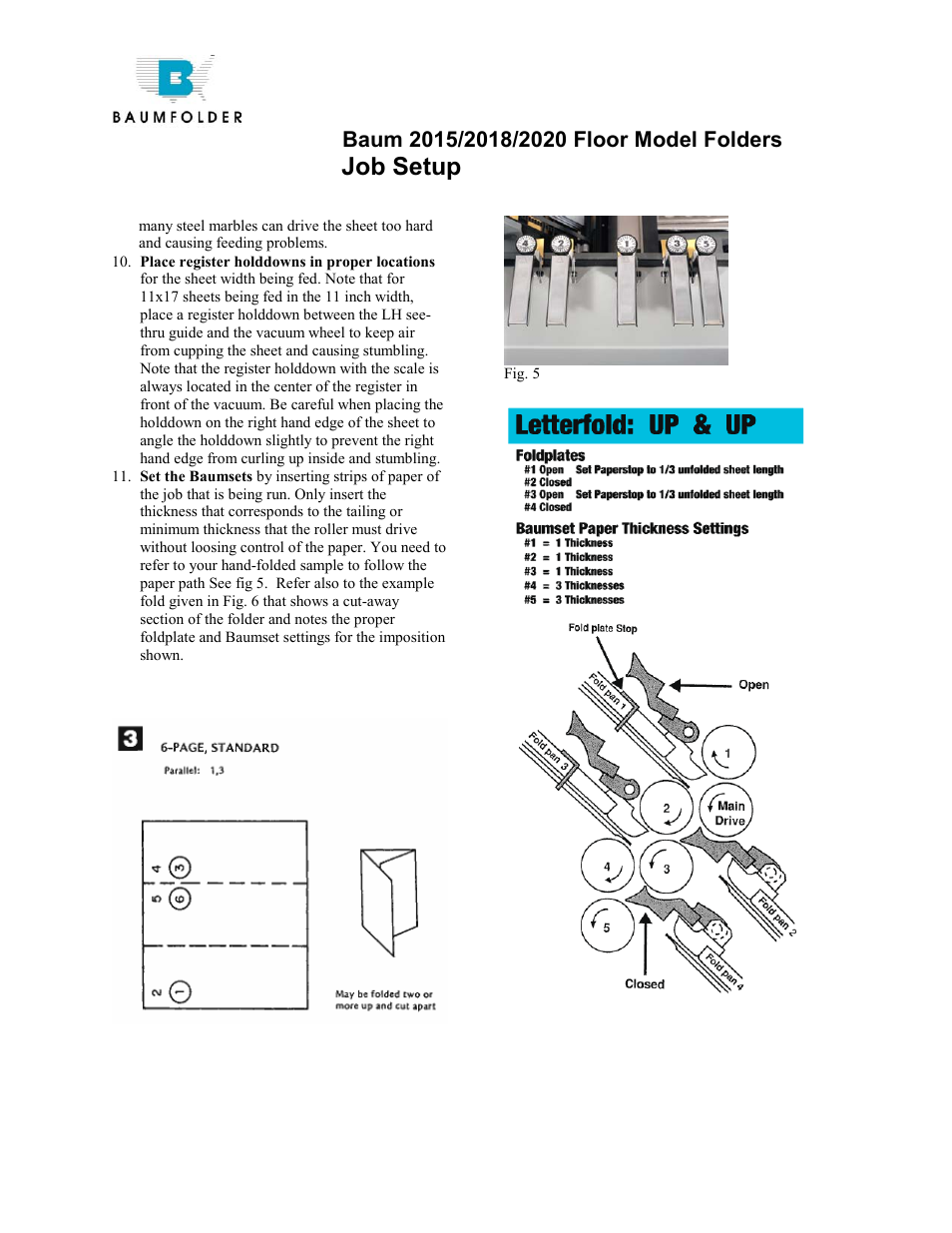 Job setup | Baumfolder BAUM20: Job Setup User Manual | Page 2 / 4