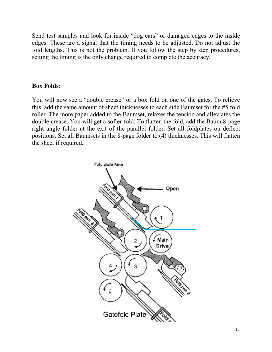 Baumfolder BAUM18: Pneumatic Gatefold User Manual | Page 11 / 12
