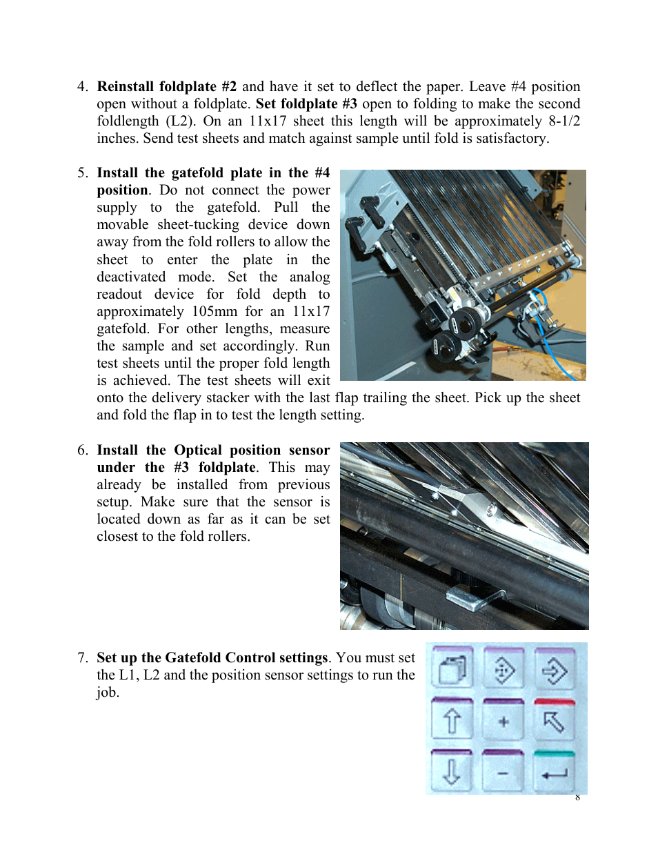 Baumfolder BAUM18: Pneumatic Gatefold User Manual | Page 8 / 12