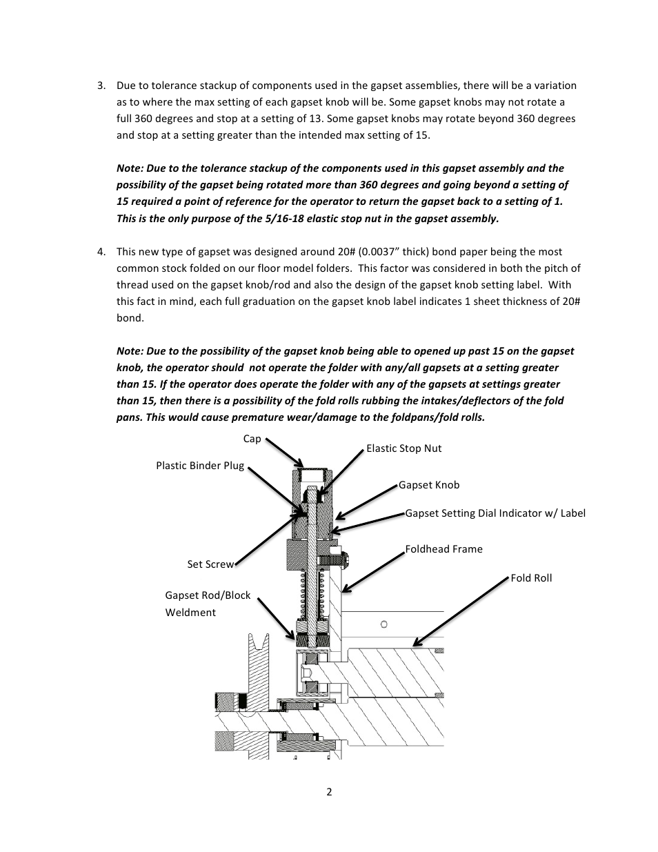 Baumfolder BAUM1620 Gapset Calibration User Manual | Page 2 / 13