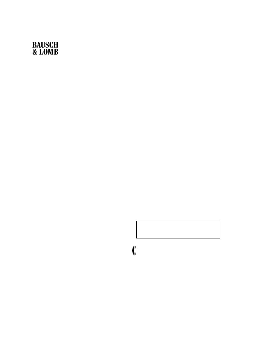 Bausch & Lomb Sensitive Eyes Daily Cleaner User Manual | 1 page