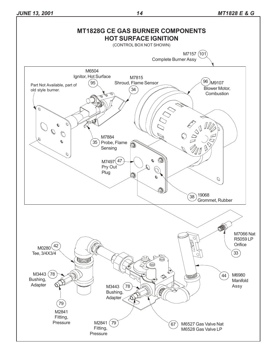 Blodgett CONVEYOR OVEN REPLACEMENT PARTS MT1828E User Manual | Page 14 / 15
