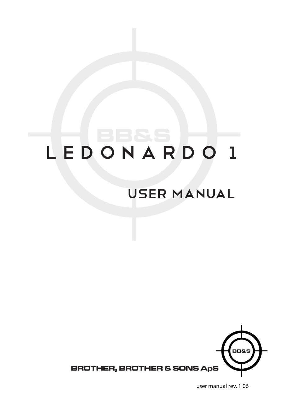 Brother, Brother & Sons Ledonardo1 Ver. 2 User Manual | 16 pages