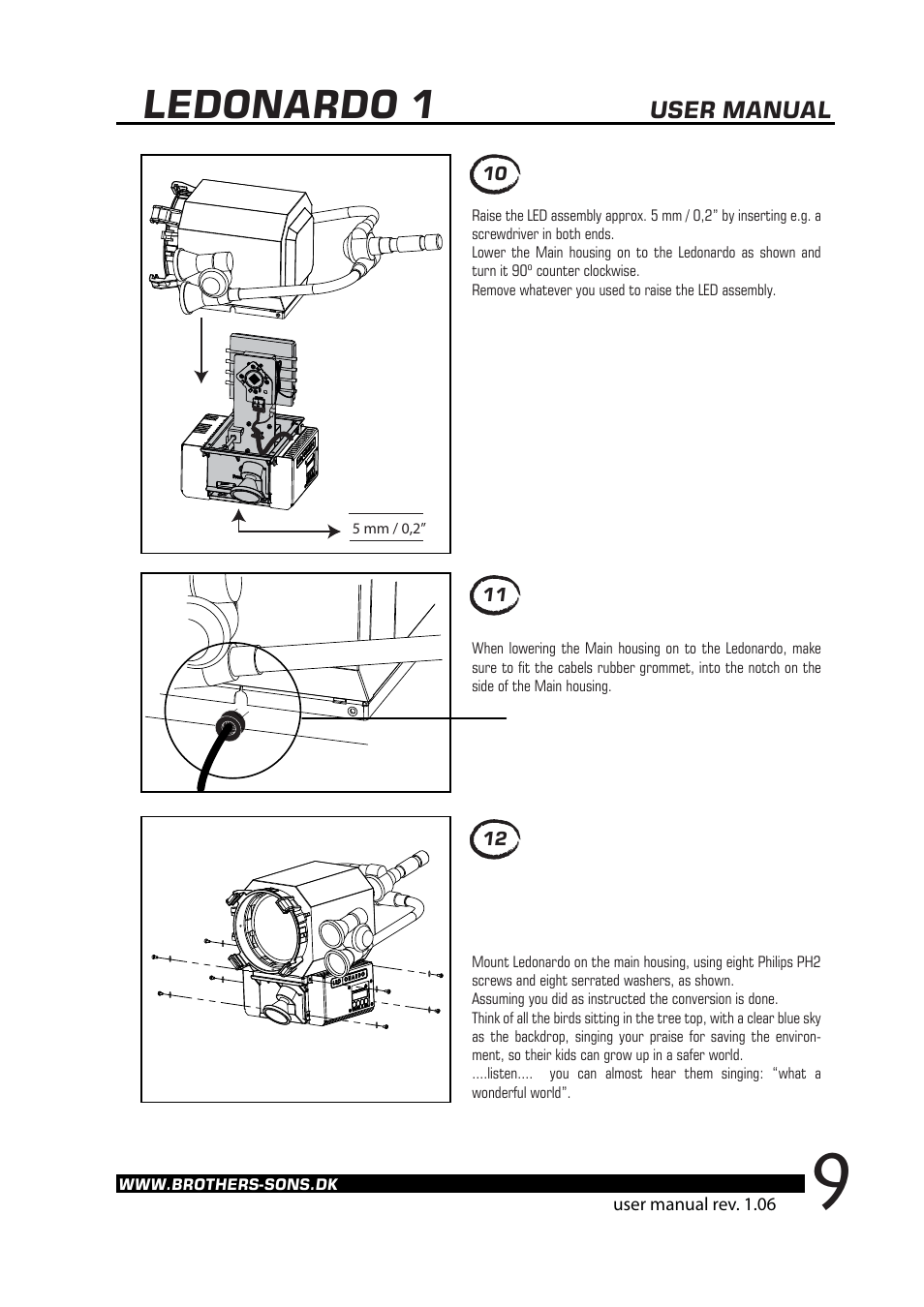 Ledonardo 1 | Brother, Brother & Sons Ledonardo1 Ver. 2 User Manual | Page 10 / 16