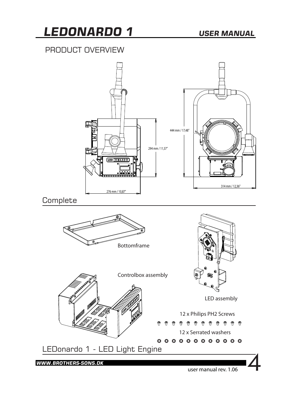 Ledonardo 1 | Brother, Brother & Sons Ledonardo1 Ver. 2 User Manual | Page 5 / 16