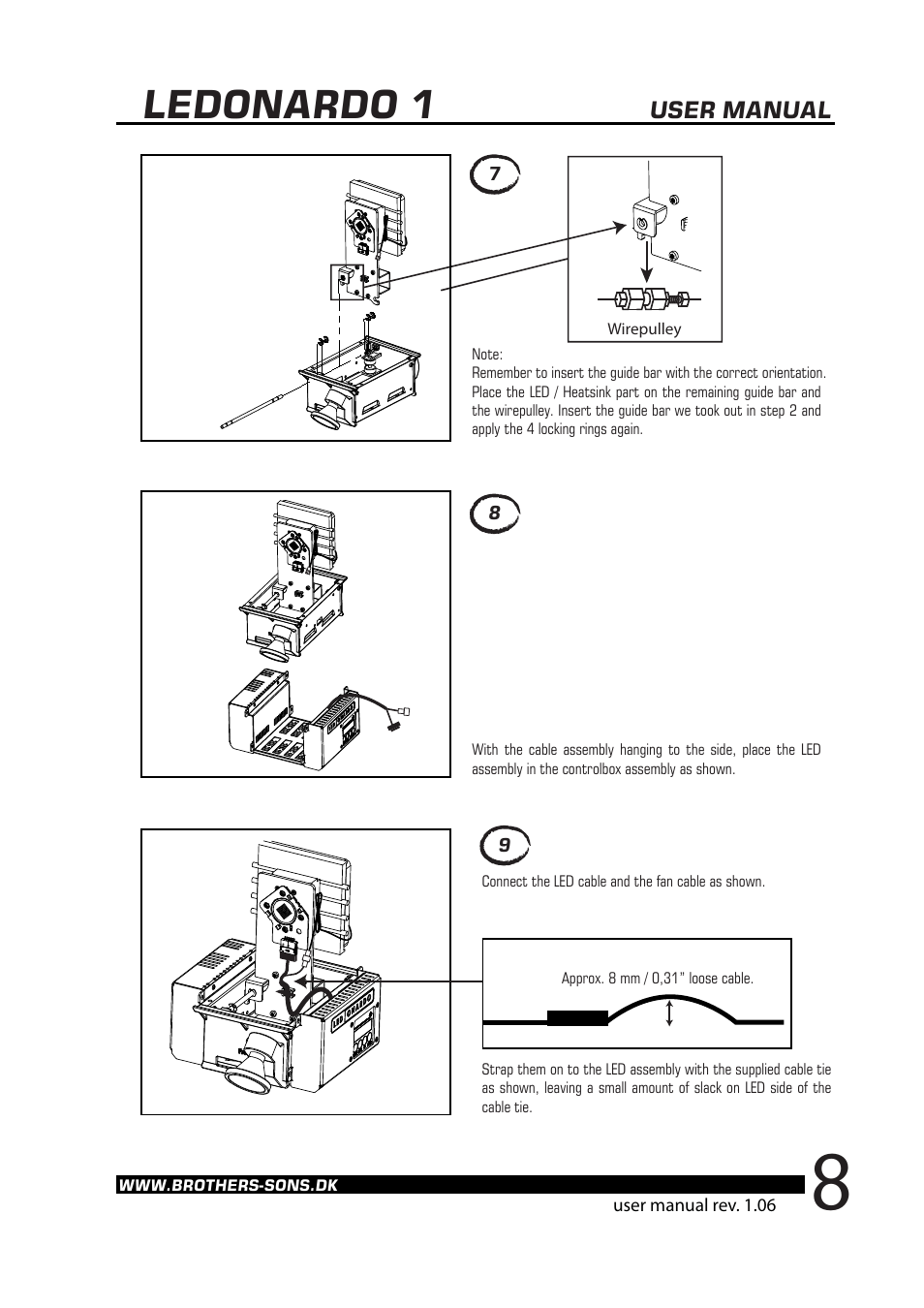 Ledonardo 1 | Brother, Brother & Sons Ledonardo1 Ver. 2 User Manual | Page 9 / 16
