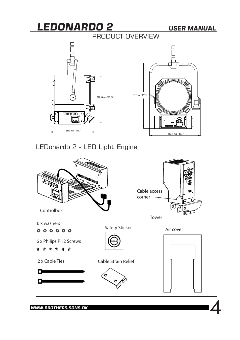 Ledonardo 2 | Brother, Brother & Sons Ledonardo2 Ver. 2 User Manual | Page 5 / 18