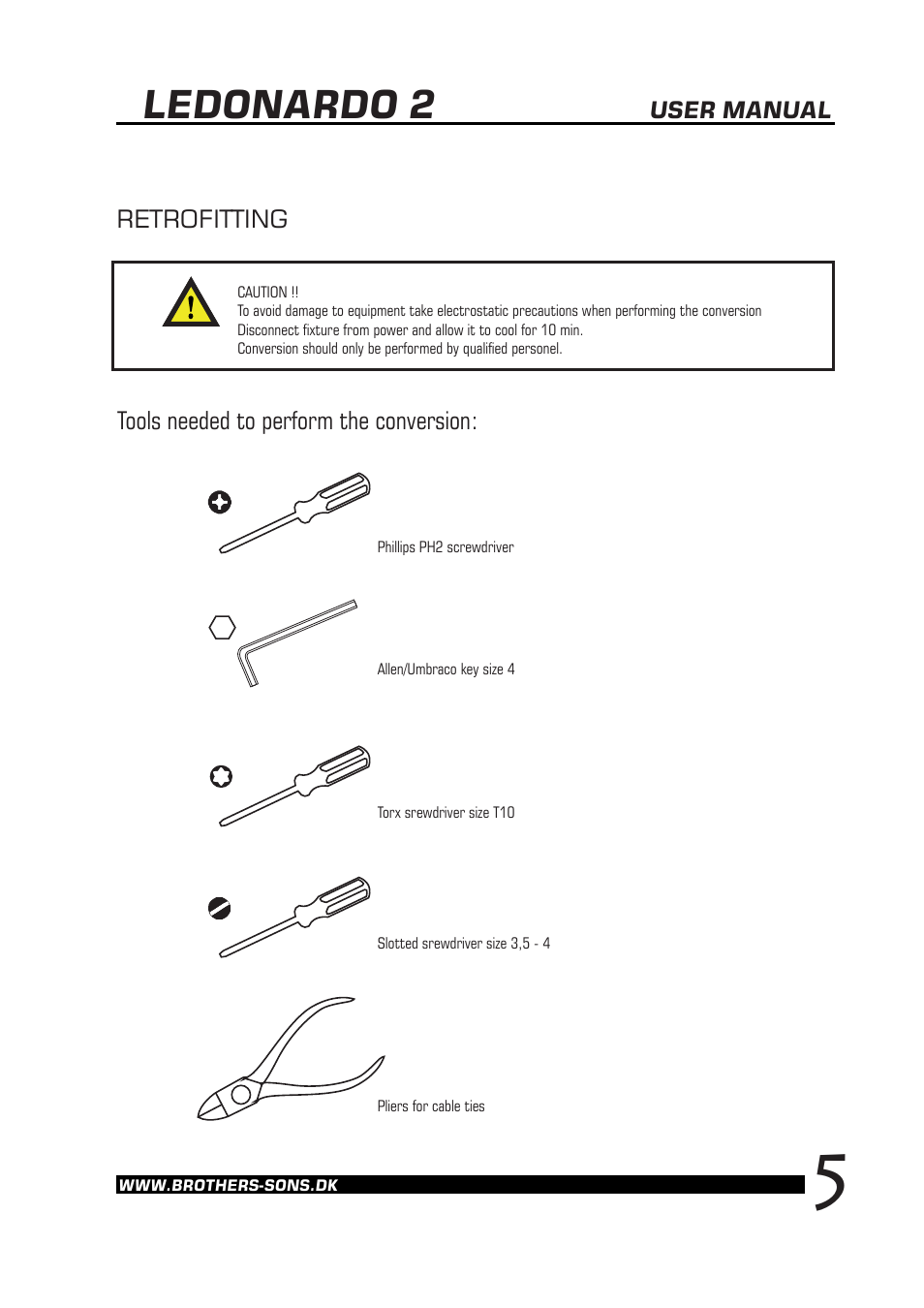 Ledonardo 2 | Brother, Brother & Sons Ledonardo2 Ver. 2 User Manual | Page 6 / 18