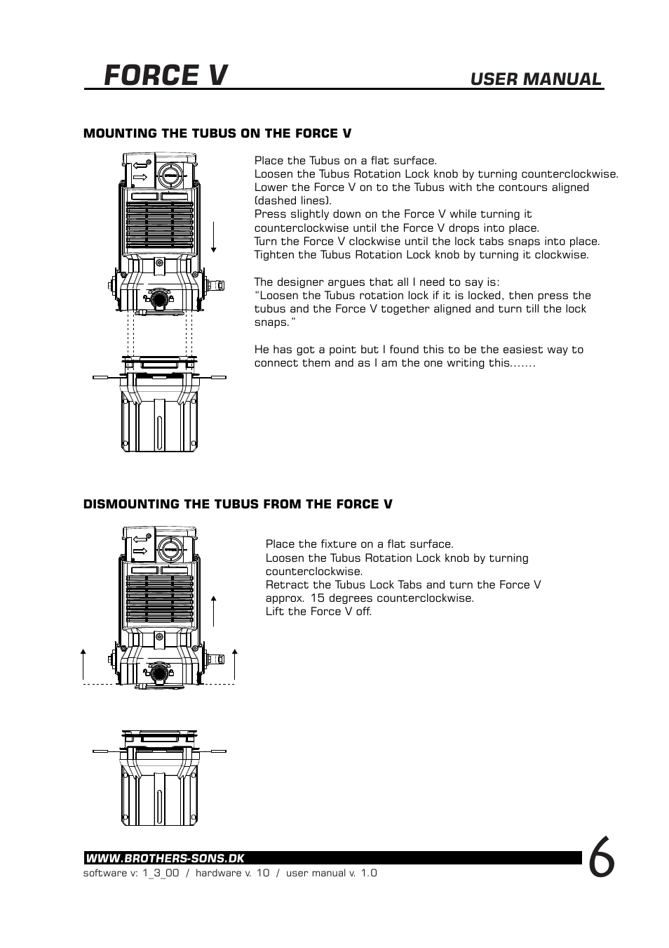 Force v, User manual | BBS Lighting Force V+ LED User Manual | Page 7 / 14