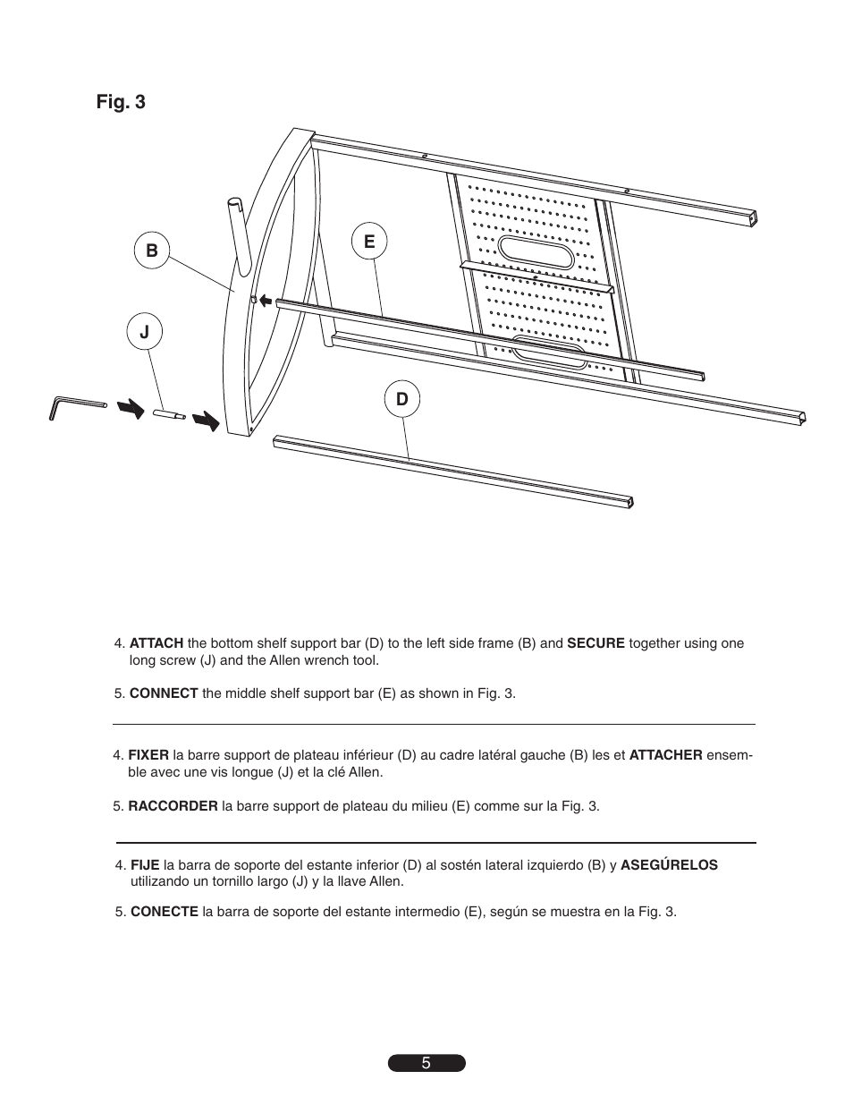 Fig. 3 | Bell'O AVS-4601HG User Manual | Page 5 / 12