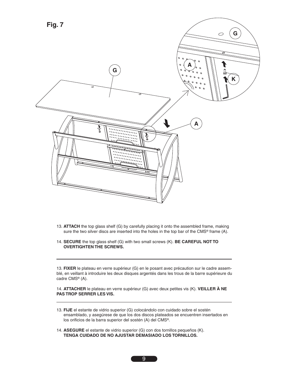 Fig. 7 | Bell'O AVS-4601HG User Manual | Page 9 / 12