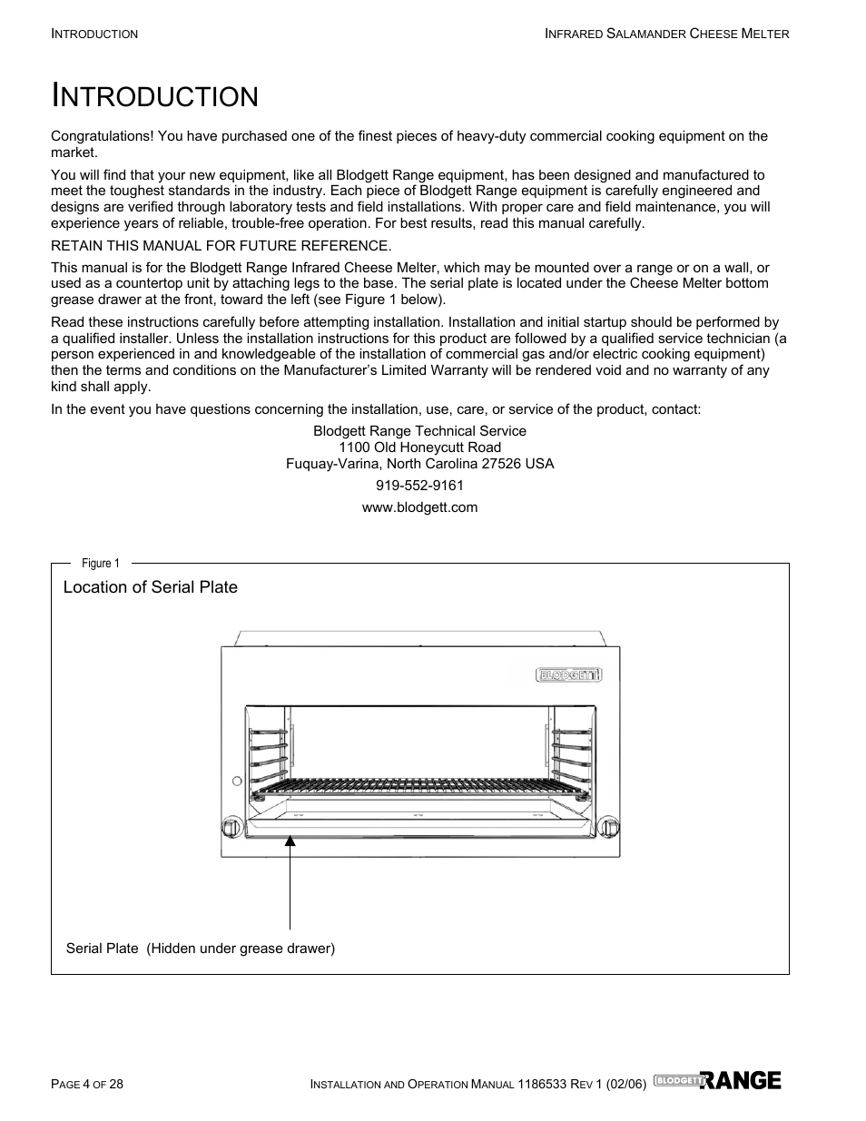 Ntroduction | Blodgett B36-CM-PT User Manual | Page 4 / 28