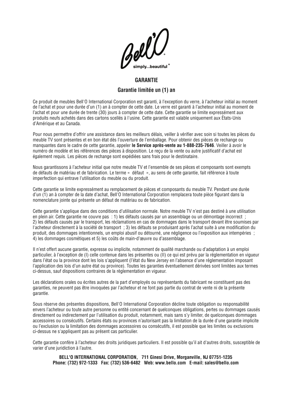 Bell'O PVS4252 User Manual | Page 10 / 12
