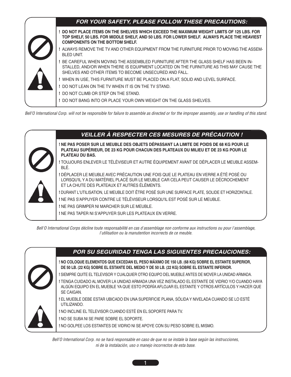 Bell'O PVS4208 User Manual | Page 2 / 8