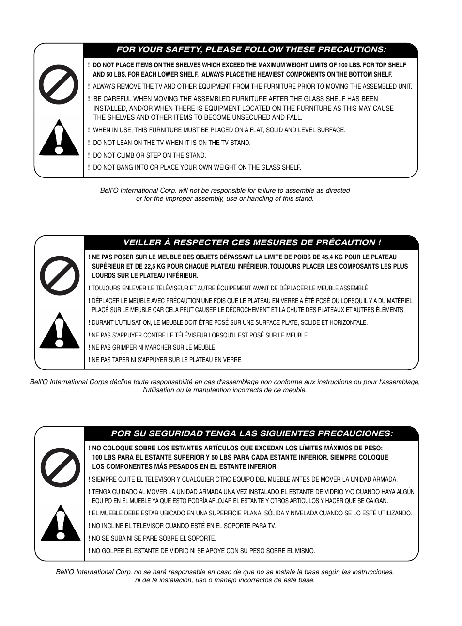 Bell'O PVS4204 User Manual | Page 2 / 11