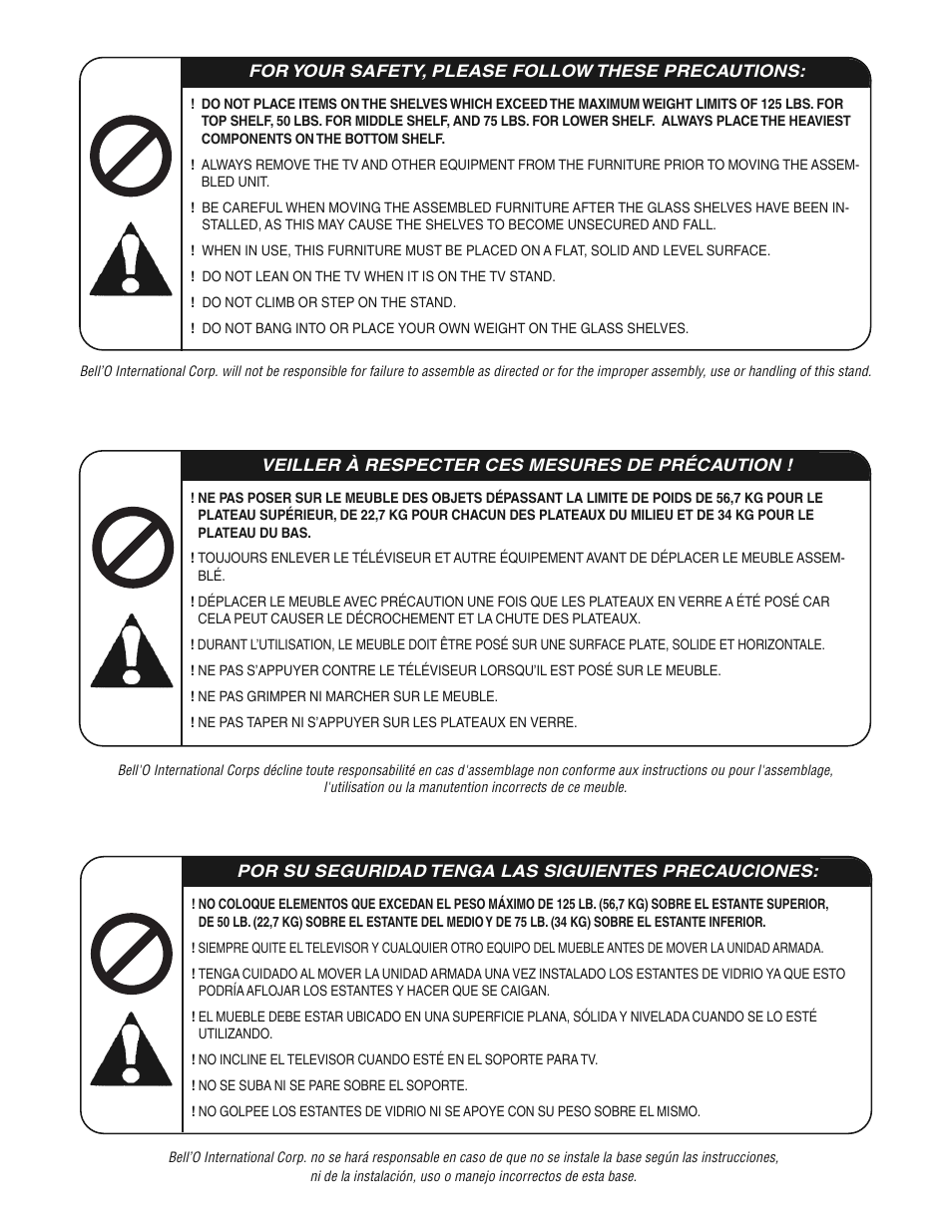 Bell'O PVS3103-Aug10 User Manual | Page 2 / 8