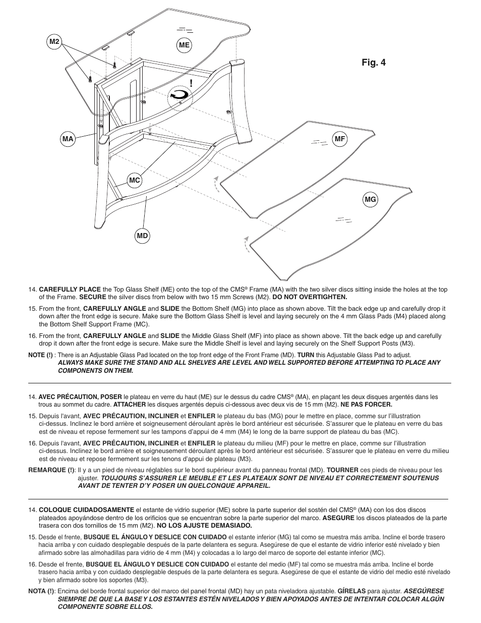 Fig. 4 | Bell'O PVS3103-Aug10 User Manual | Page 7 / 8