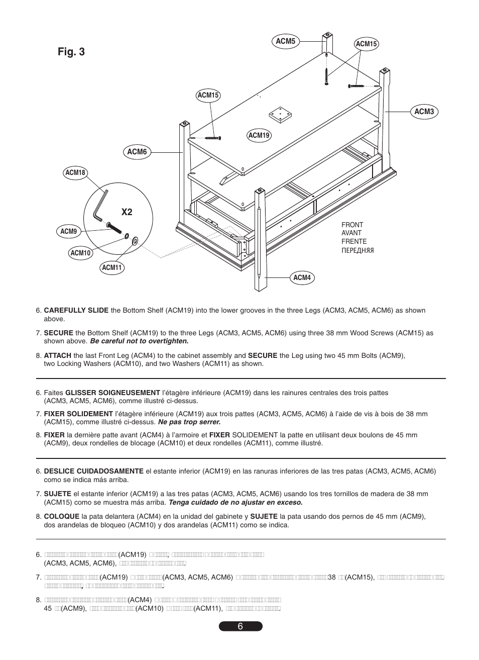 Fig. 3 | Bell'O OA351-V2 User Manual | Page 6 / 12