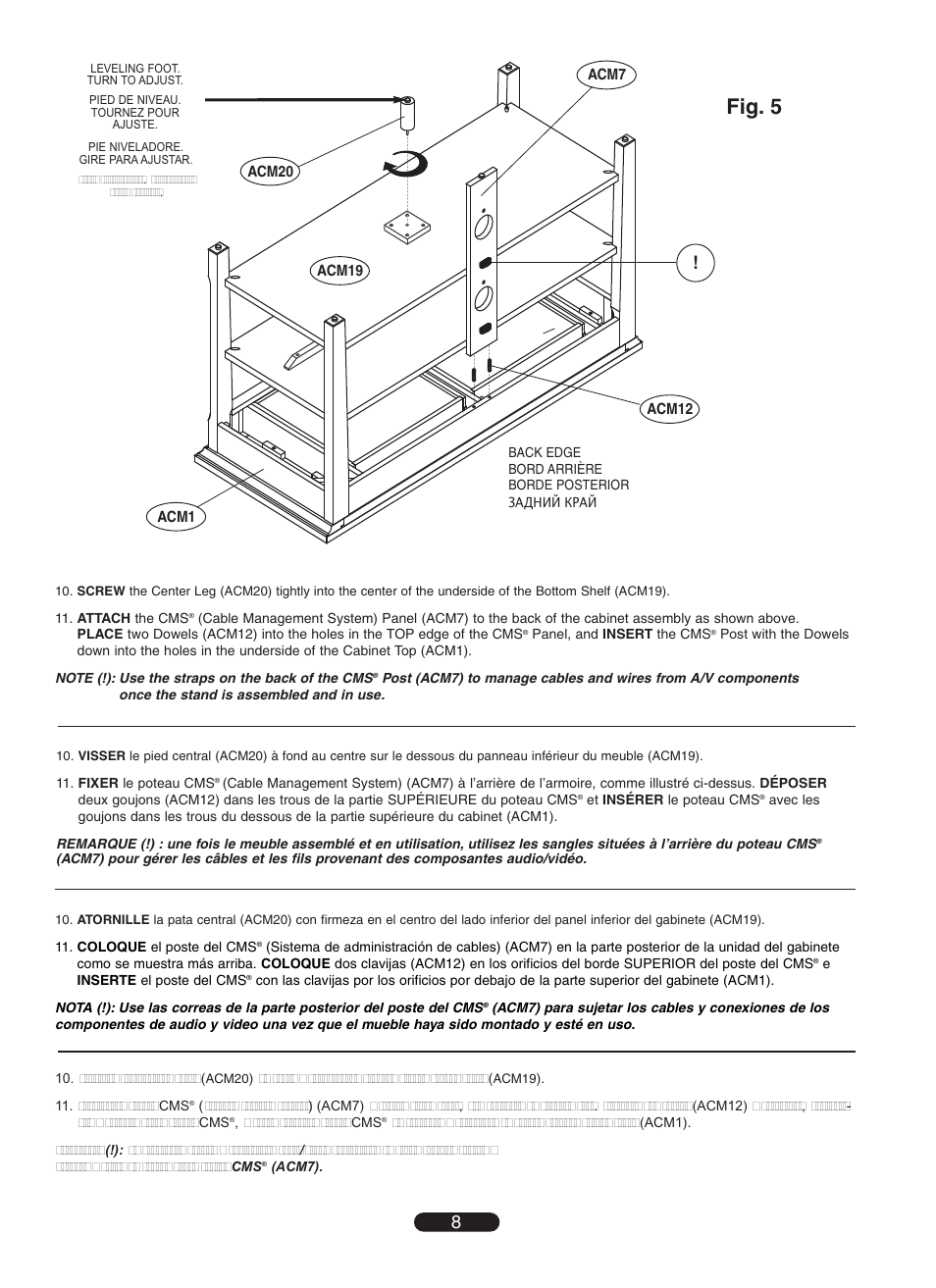 Fig. 5 | Bell'O OA351-V2 User Manual | Page 8 / 12