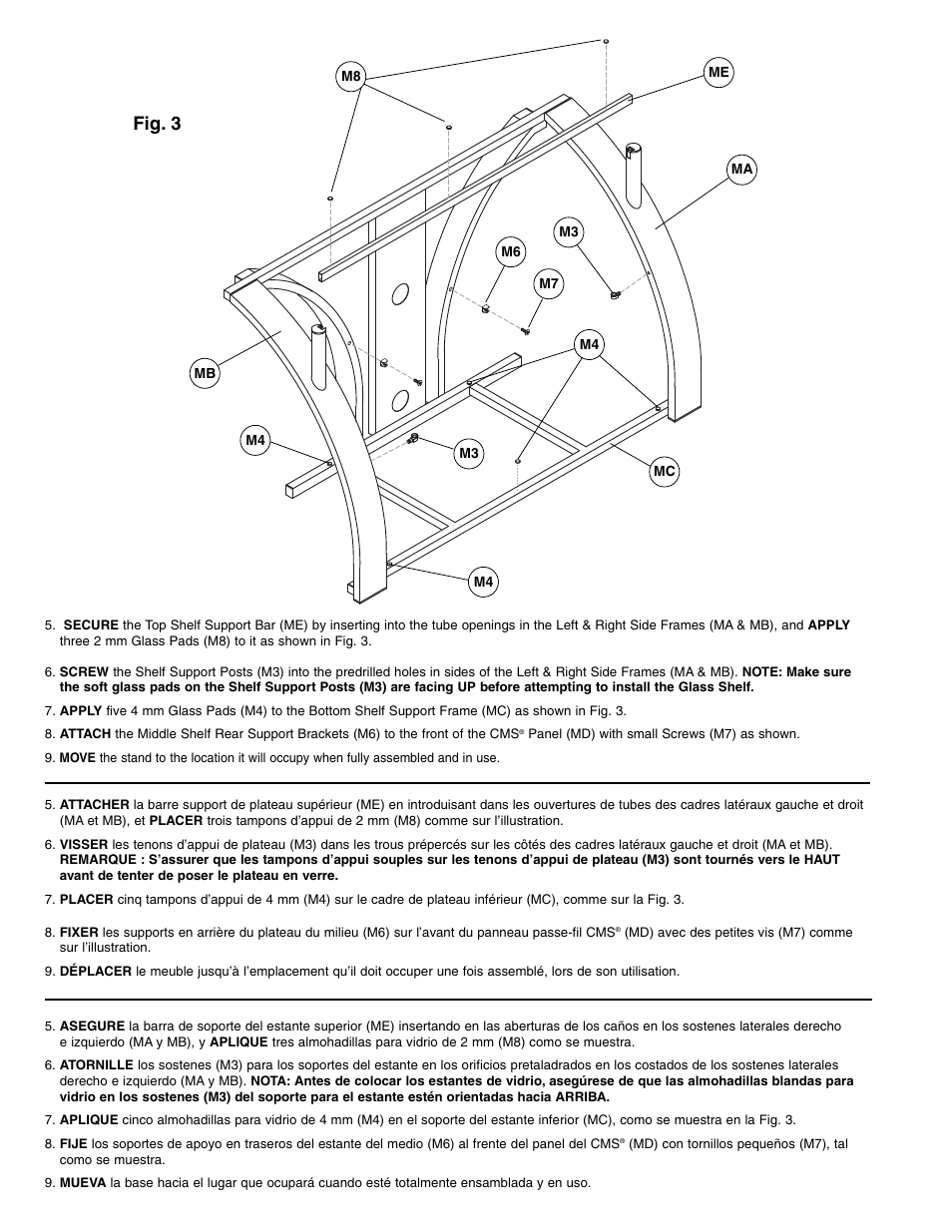 Fig. 3 | Bell'O AVSC2141-Mar1 User Manual | Page 6 / 8