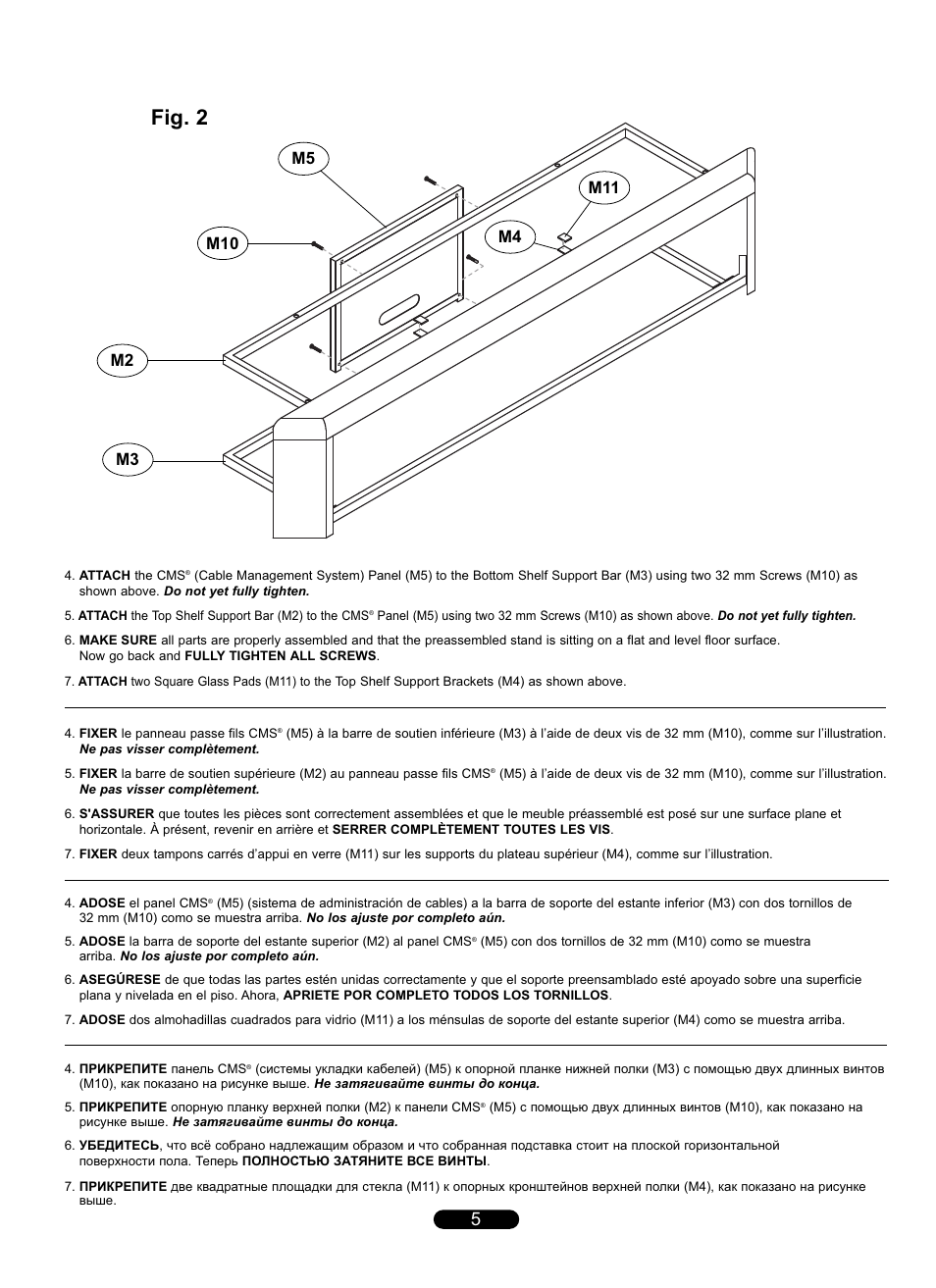 Fig. 2 | Bell'O AVSC2176 User Manual | Page 5 / 8