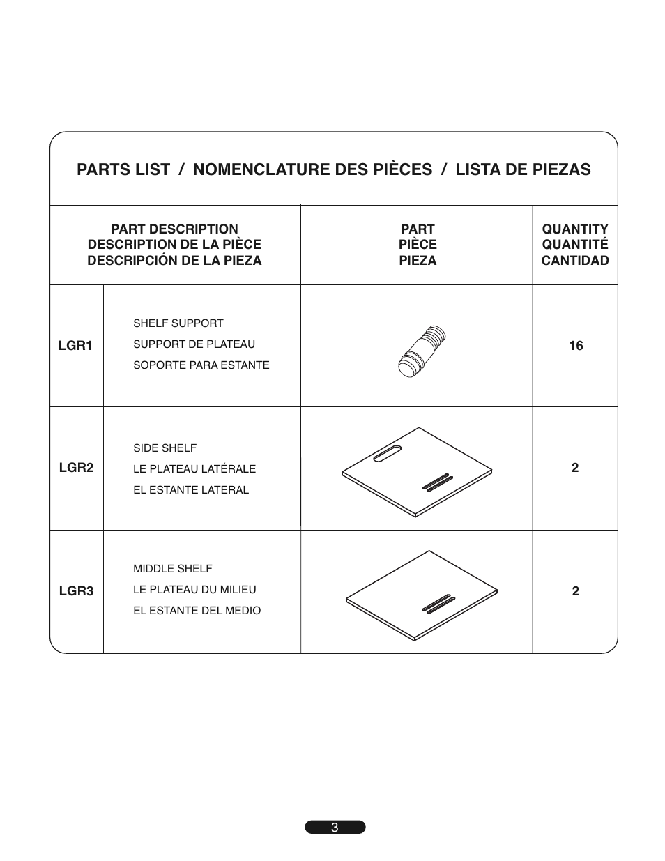 Bell'O PR11-Apr10 User Manual | Page 3 / 8