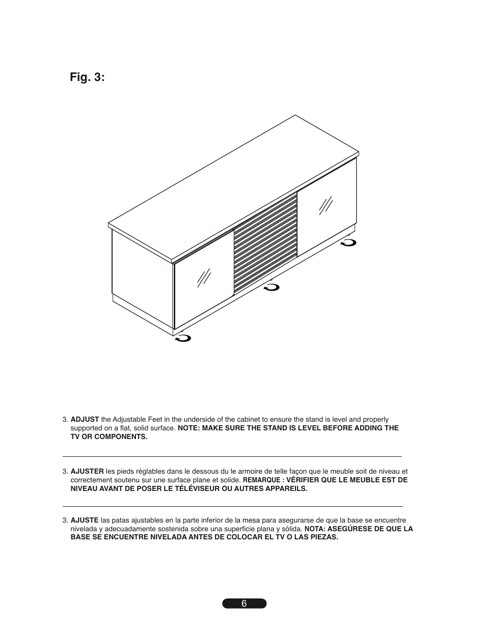 Fig. 3 | Bell'O PR11-Apr10 User Manual | Page 6 / 8