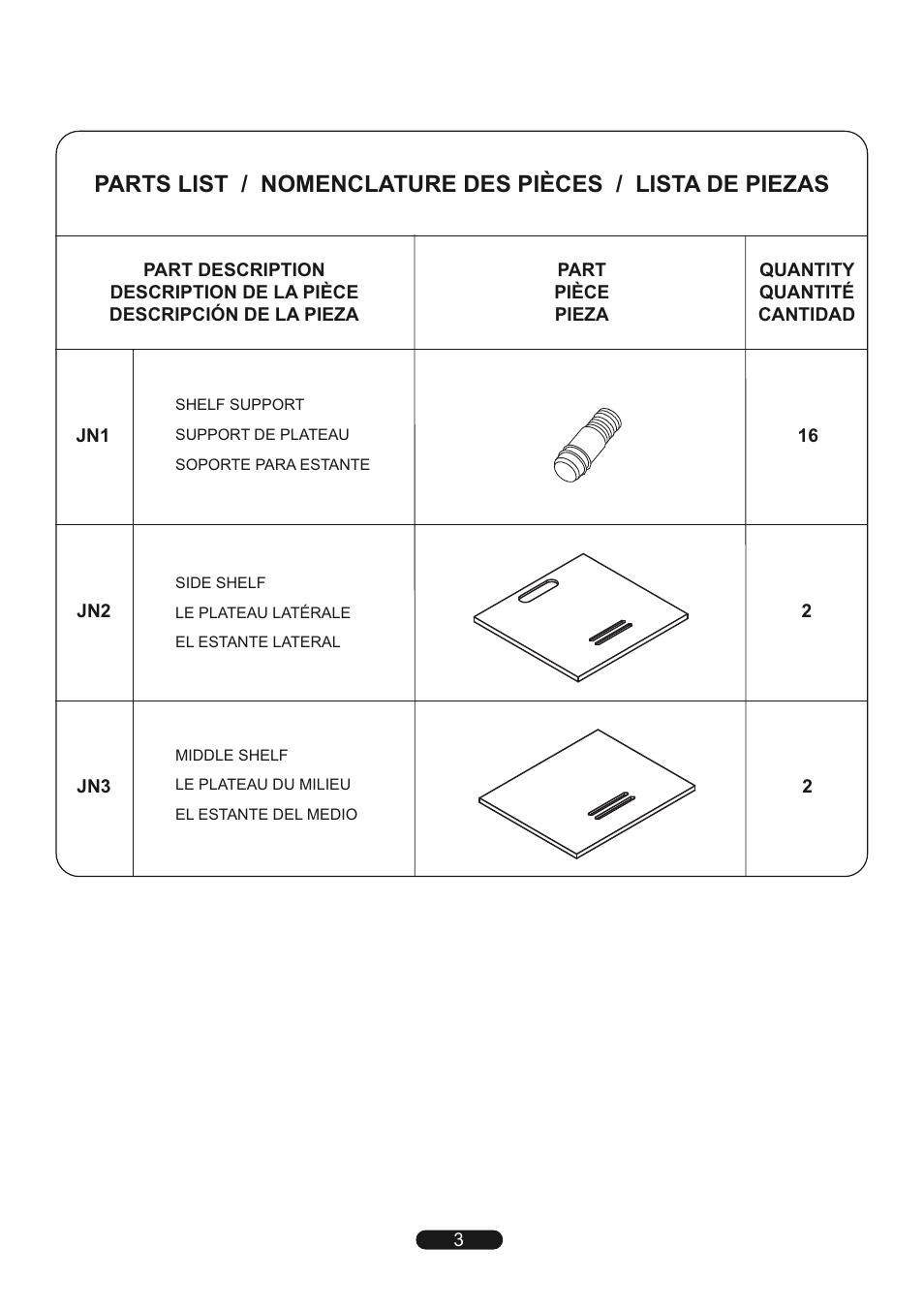Bell'O PR11 User Manual | Page 3 / 8