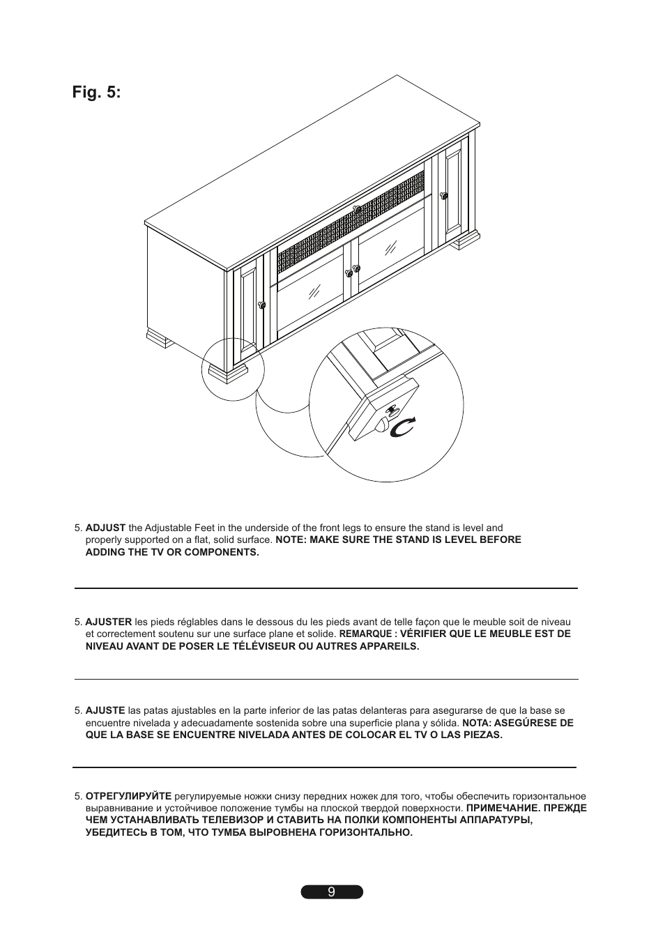 Fig. 5 | Bell'O PR-33 User Manual | Page 9 / 12