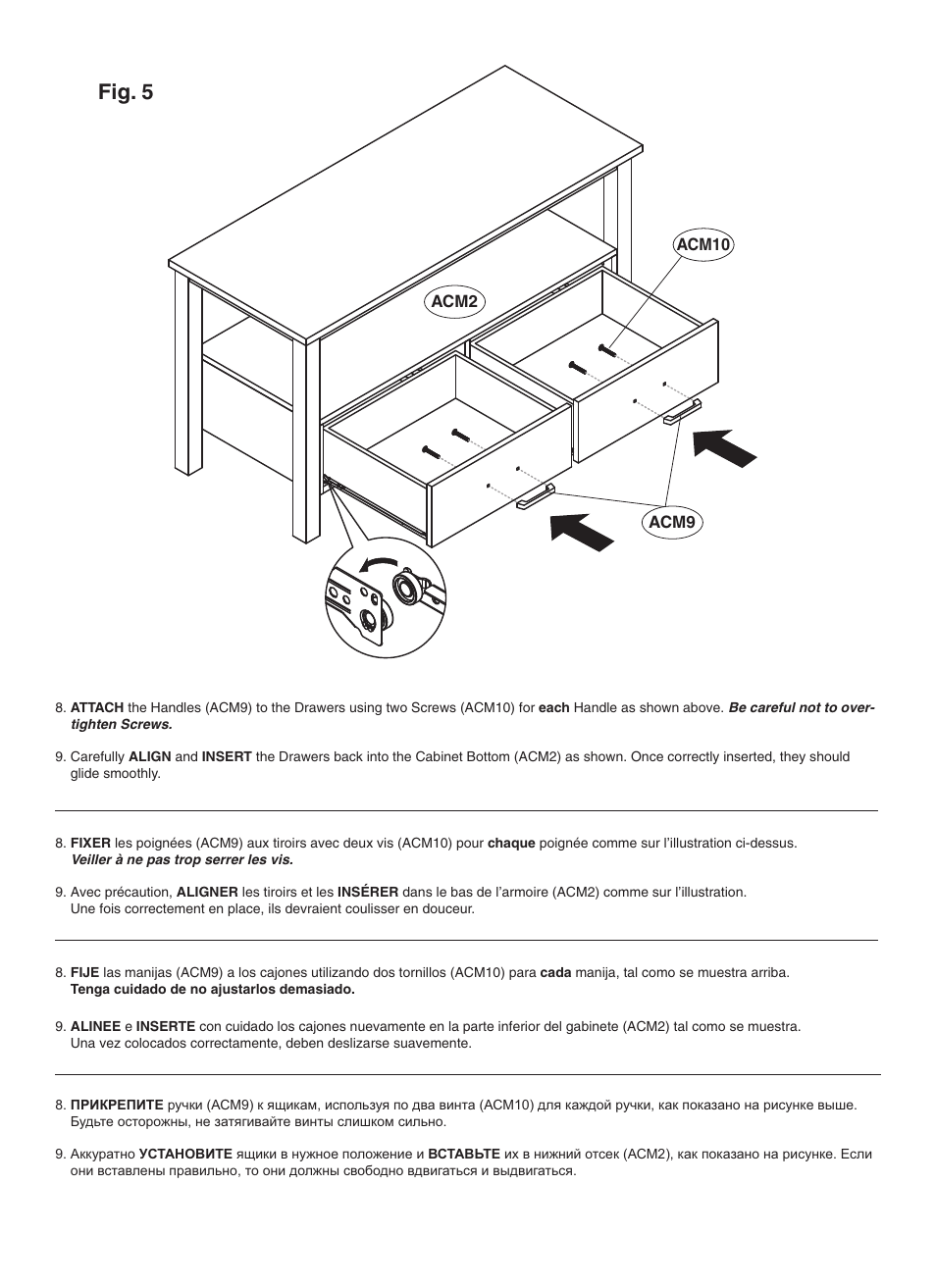 Fig. 5 | Bell'O WAVS329 User Manual | Page 8 / 11