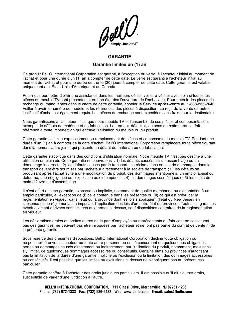 Bell'O PP59 User Manual | Page 14 / 15